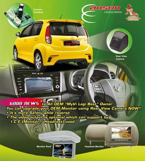 Buy PERODUA MYVI Lagi Best 2011 2014 ANSON OEM Double Din Player